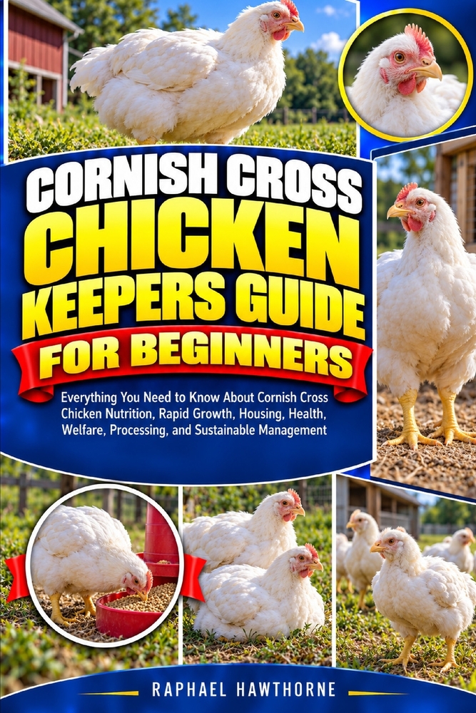 Cornish Cross Chicken Keepers Guide for Beginners: Everything You Need to Know About Cornish Cross Chicken Nutrition, Rapid Growth, Housing, Health, W cover