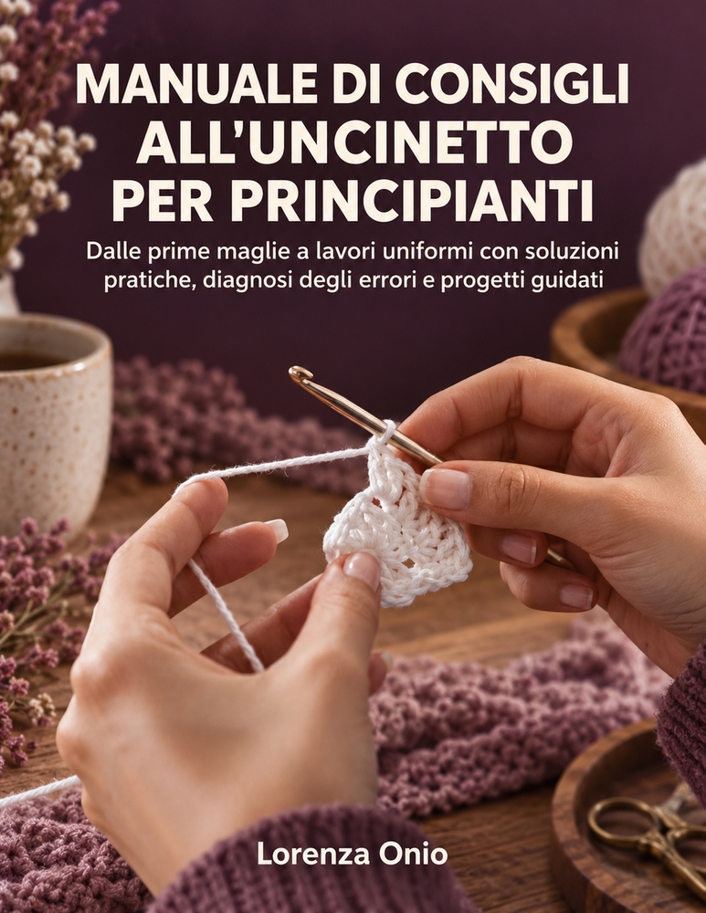 Manuale Di Consigli All'uncinetto Per Principianti: Dalle prime maglie a lavori uniformi con soluzioni pratiche, diagnosi degli errori e progetti guid cover