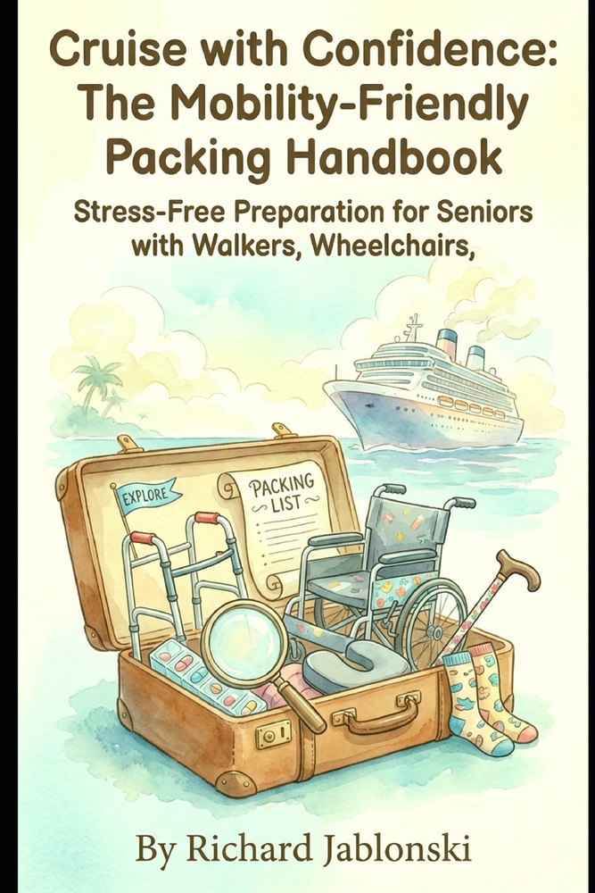 Cruise with Confidence: The Mobility-Friendly Packing Handbook: Stress-Free Preparation for Seniors with Walkers, Wheelchairs, and Other Aids cover