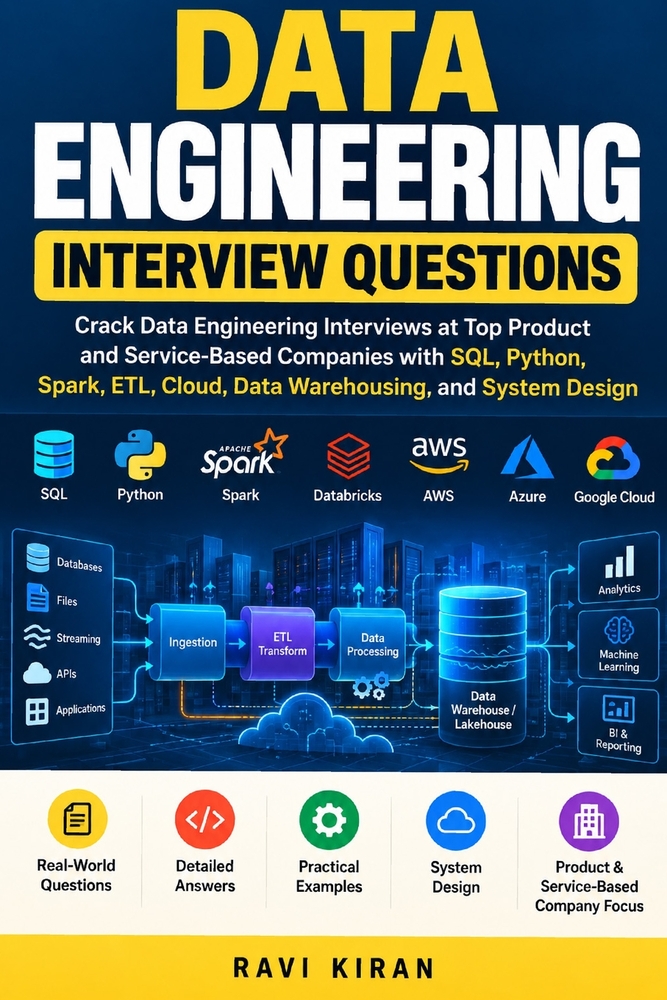 Data Engineering Interview Questions: Crack Data Engineering Interview in top product and service based companies: Crack Data Engineering Interviews a cover