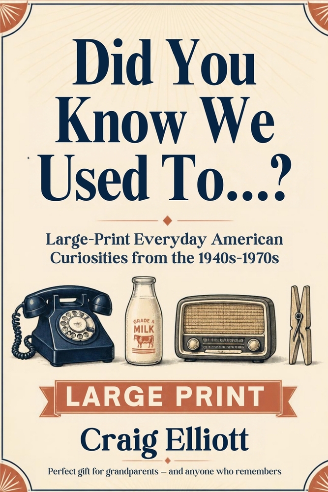 Did You Know We Used To...?: Large-Print Everyday American Curiosities for Seniors from the 1940s-1970s - How Things Worked, Odd Habits & Forgotten Ga cover