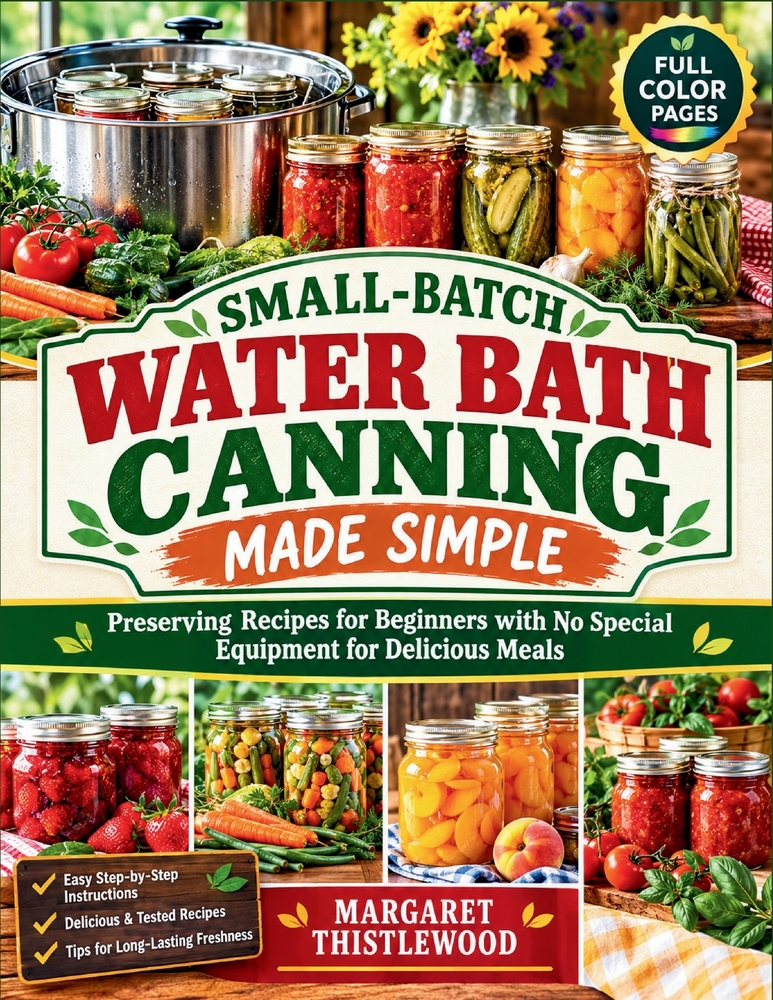 Small-Batch Water Bath Canning Made Simple: Preserving Recipes for Beginners with No Special Equipment for Delicious Meals cover