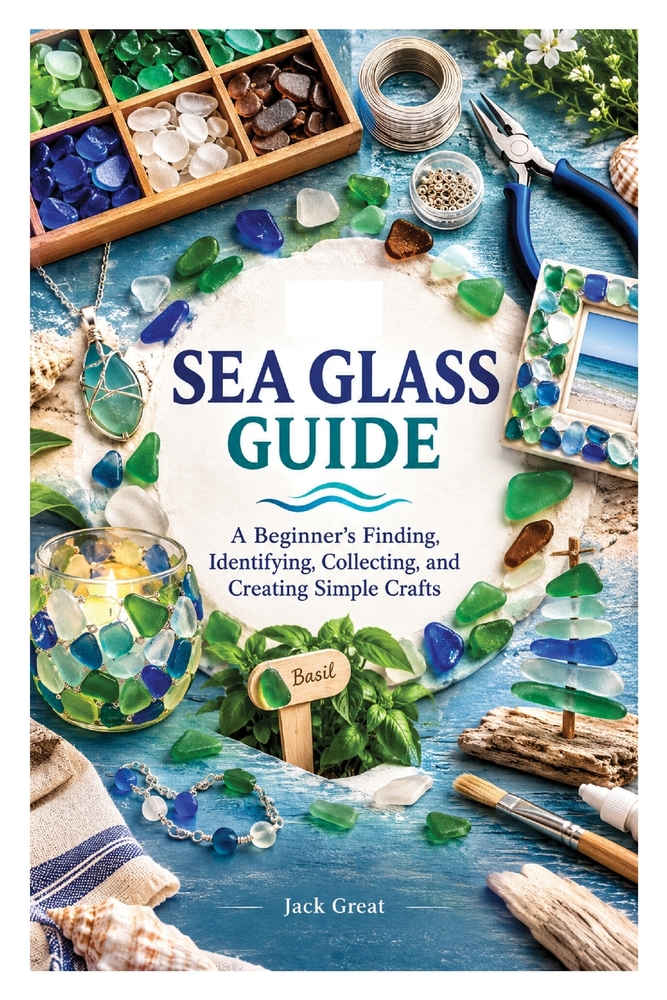 Sea Glass Guide: A Beginner's Finding, Identifying, Collecting, and Creating Simple Crafts cover