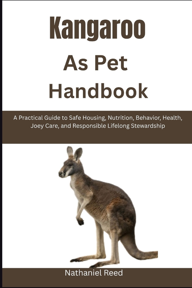 Kangaroo as Pet Handbook: A Practical Guide to Safe Housing, Nutrition, Behavior, Health, Joey Care, and Responsible Lifelong Stewardship cover