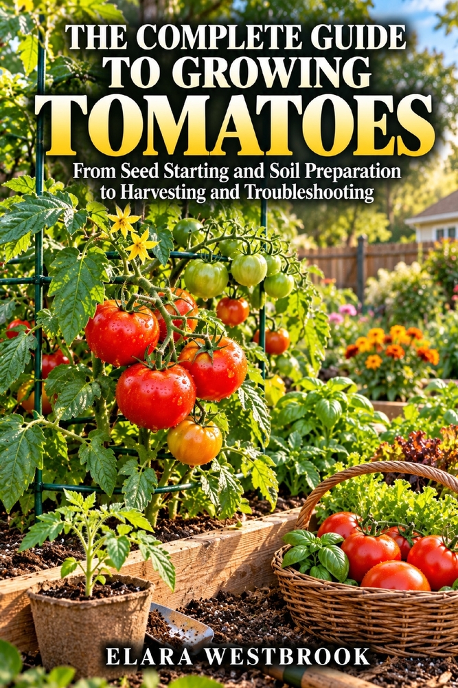The Complete Guide to Growing Tomatoes: From Seed Starting and Soil Preparation to Harvesting and Troubleshooting cover