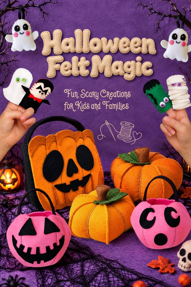Halloween Felt Magic: Fun, Scary Creations for Kids and Families cover