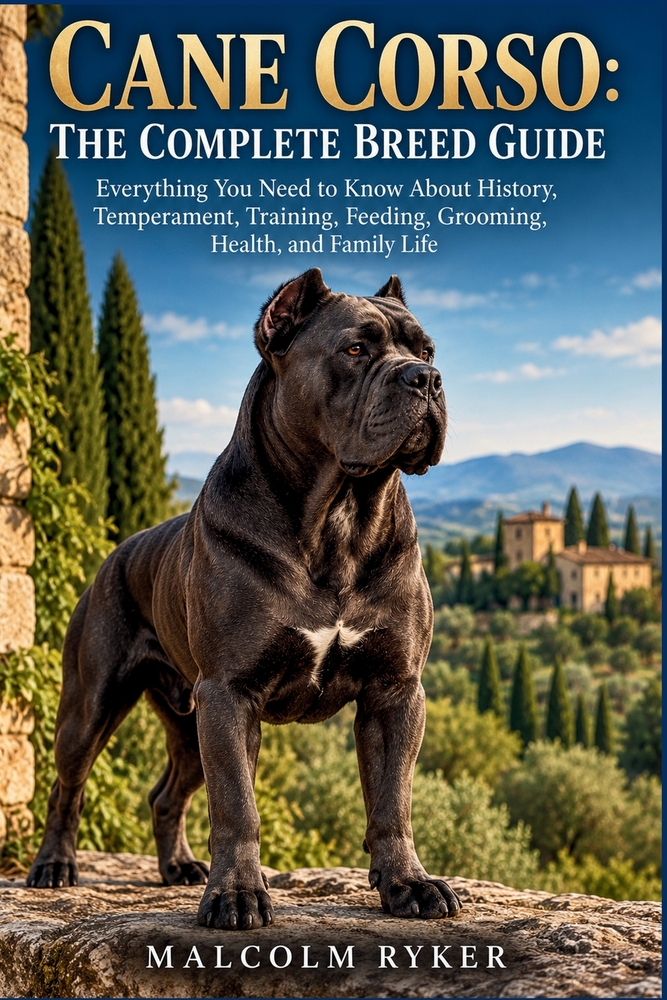 Cane Corso: The Complete Breed Guide: Everything You Need to Know About History, Temperament, Training, Feeding, Grooming, Health, and Family Life cover