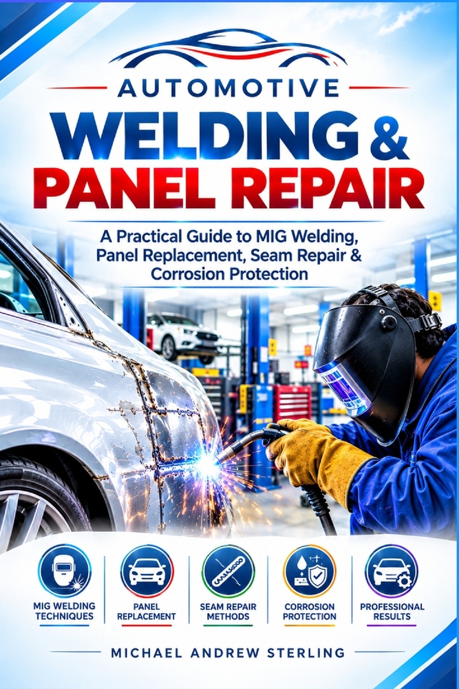 Automotive Welding & Panel Repair: A Practical Guide to MIG Welding, Panel Replacement, Seam Repair & Corrosion Protection cover