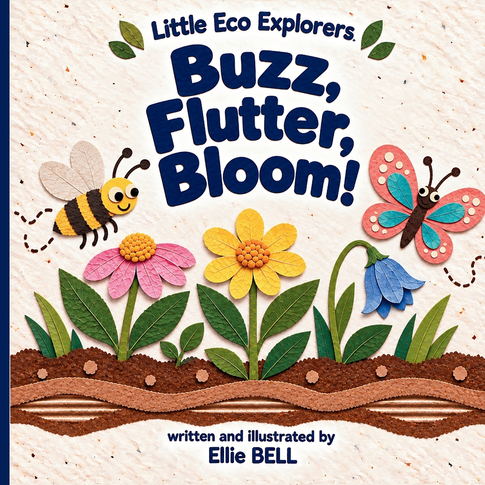 Buzz, Flutter, Bloom: A First Look at Bees, Butterflies, and Flowers for Ages 3-5 cover