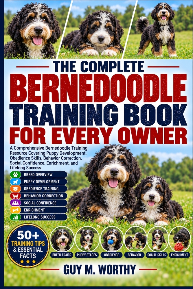 The Complete Bernedoodle Training Book for Every Owner: A Comprehensive Bernedoodle Training Resource Covering Puppy Development, Obedience Skills, Be cover
