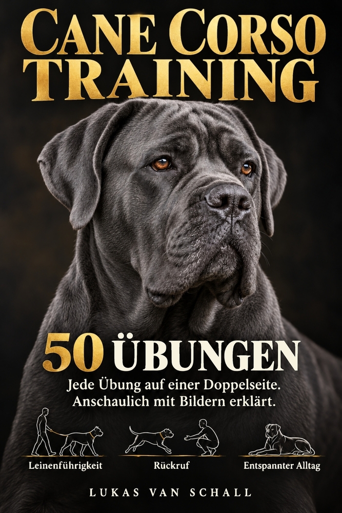 Cane Corso Training: 50 Übungen für Leinenführigkeit, Rückruf und einen entspannten Alltag cover