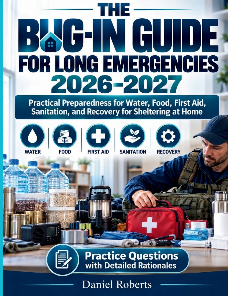 The Bug-In Guide for Long Emergencies 2026-2027: Practical Preparedness for Water, Food, First Aid, Sanitation, and Recovery for Sheltering at Home cover