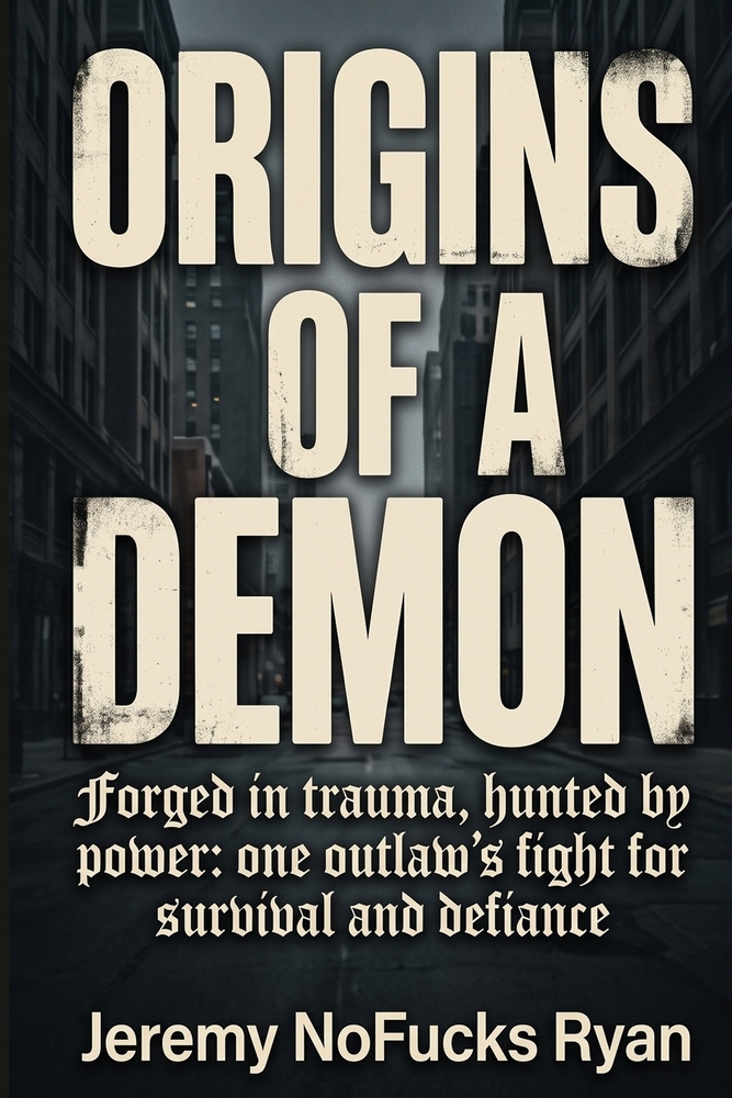 Origins of A Demon: Forged in Trauma, Hunted by Power: One Outlaw's Fight for Survival and Defiance cover