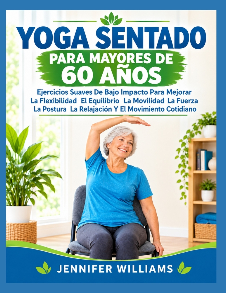 Yoga Sentado Para Mayores de 60 Años: Ejercicios Suaves De Bajo Impacto Para Mejorar La Flexibilidad El Equilibrio La Movilidad La Fuerza La Postura L cover