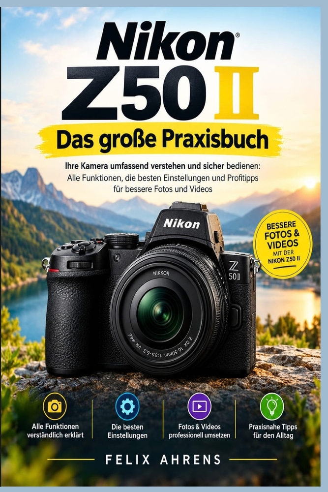 Nikon Z50 II - Das große Praxisbuch: Ihre Kamera umfassend verstehen und sicher bedienen: Alle Funktionen, die besten Einstellungen und Profitipps für cover