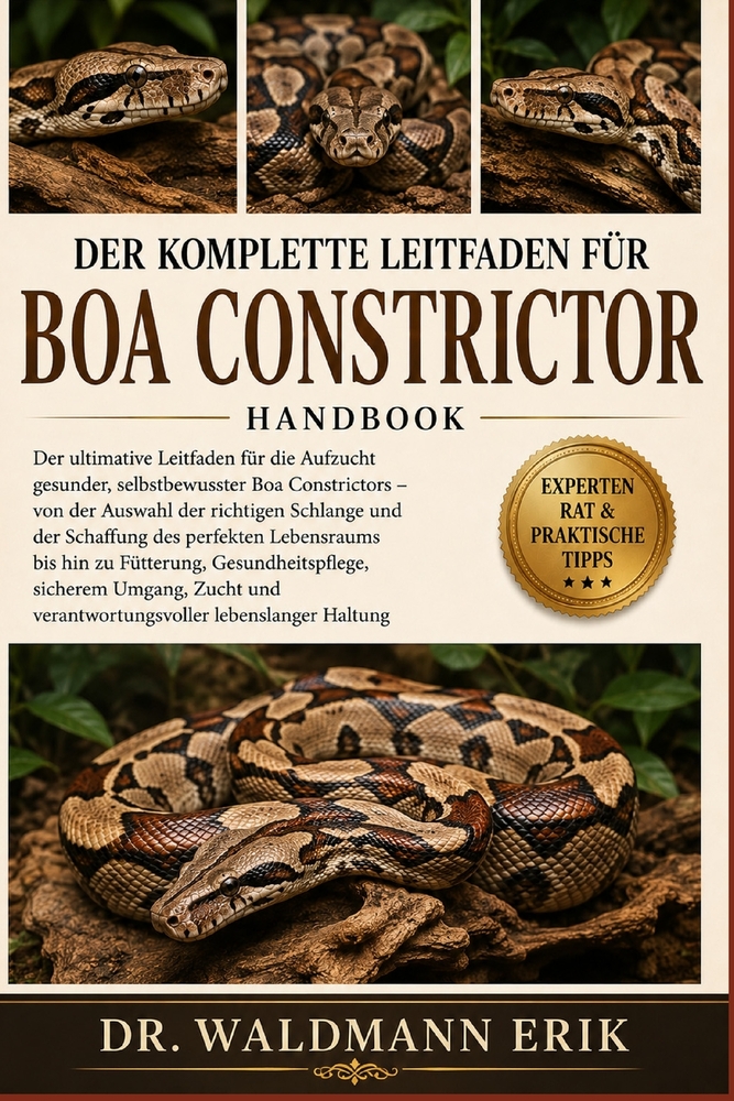 Der Komplette Leitfaden Für Boa Constrictor: Der ultimative Leitfaden für die Aufzucht gesunder, selbstbewusster Boa Constrictors...Zucht und verantwo cover