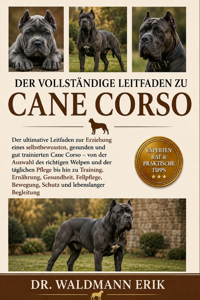 Der Vollständige Leitfaden Zu Cane Corso: Der ultimative Leitfaden zur Erziehung eines selbstbewussten, gesunden....Fellpflege, Bewegung, Schutz und l cover