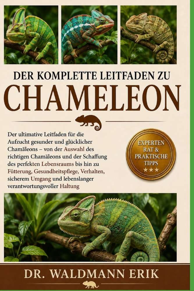 Der Komplette Leitfaden Zu Chameleon: Der ultimative Leitfaden für die Aufzucht gesunder und glücklicher Chamäleons...Umgang und lebenslanger verantwo cover