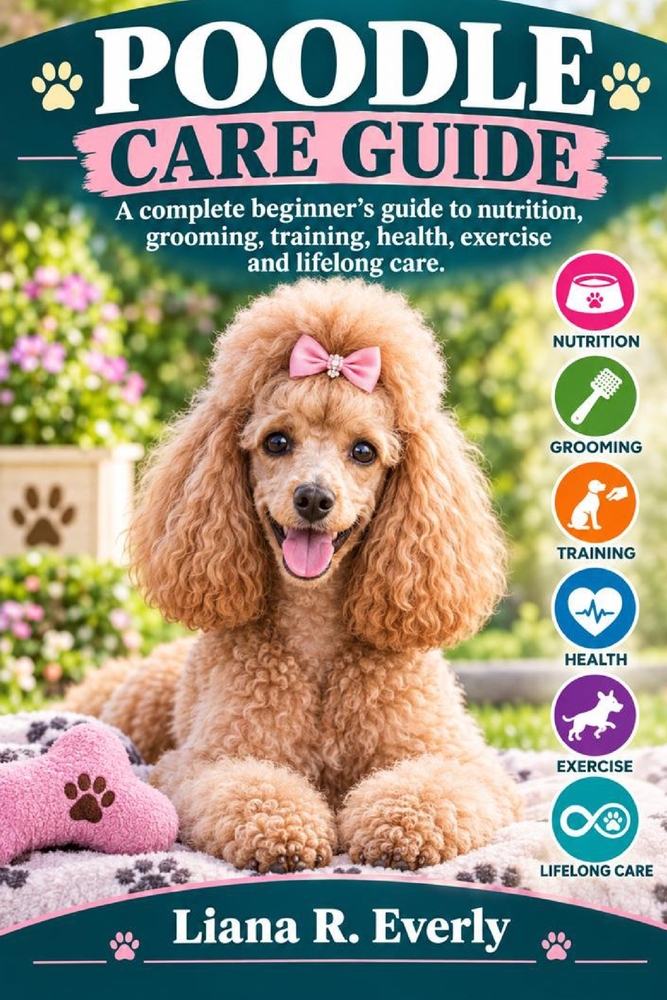 Poodle Care Guide: A Complete Beginner's Guide to Nutrition, Grooming, Training, Health, Exercise and Lifelong Care cover