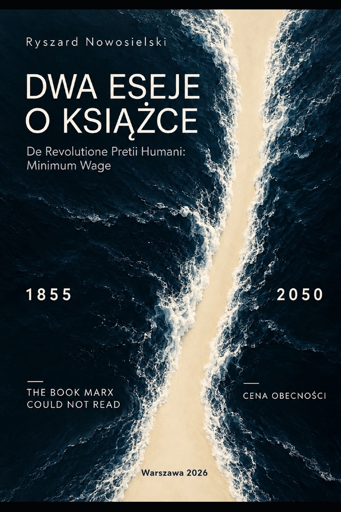 DWA ESEJE O KSIĄŻCE De Revolutione Pretii Humani: Minimum Wage: The Book Marx Could Not Read, Cena Obecności cover