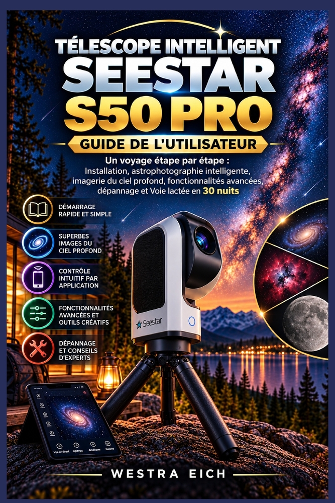 Télescope Intelligent Seestar S50 Pro Guide de l'Utilisateur: Un voyage étape par étape: Installation, astrophotographie intelligente, imagerie du cie cover
