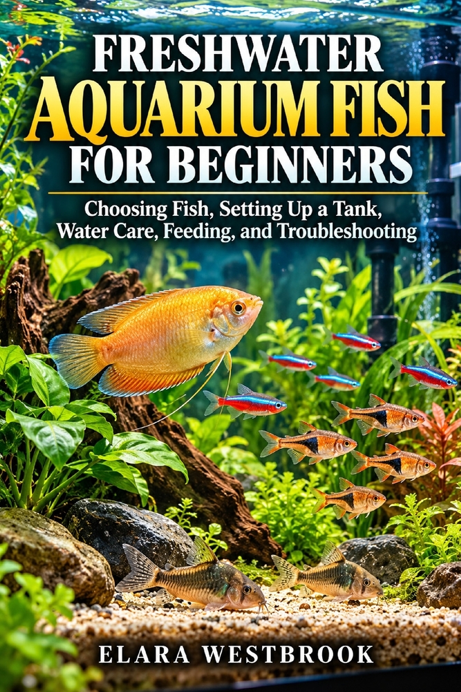 Freshwater Aquarium Fish for Beginners: Choosing Fish, Setting Up a Tank, Water Care, Feeding, and Troubleshooting cover