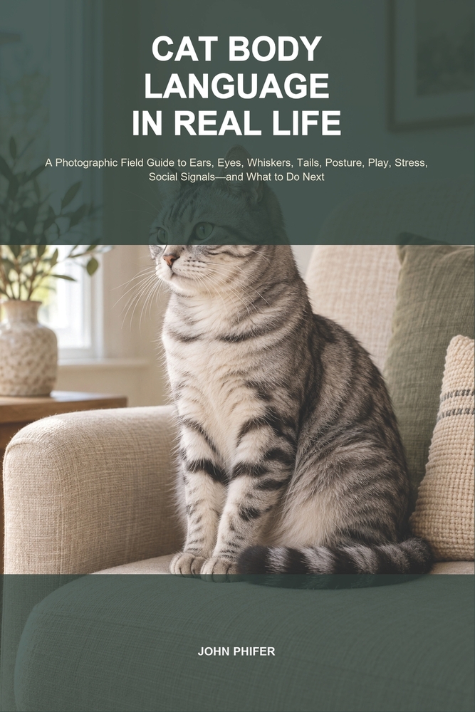 Cat Body Language in Real Life: A Photographic Field Guide to Ears, Eyes, Whiskers, Tails, Posture, Play, Stress, Social Signals-and What to Do Next cover