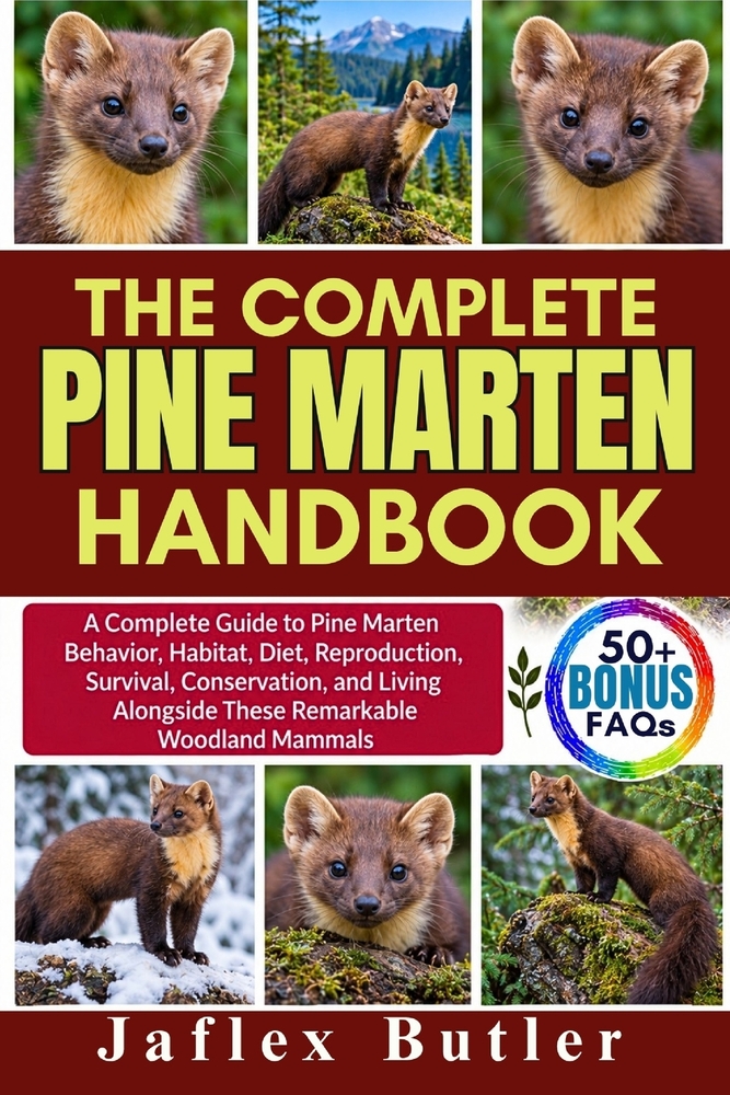 The Complete Pine Marten Handbook: A Complete Guide to Pine Marten Behavior, Habitat, Diet, Reproduction, Survival, Conservation, and Living Alongside cover