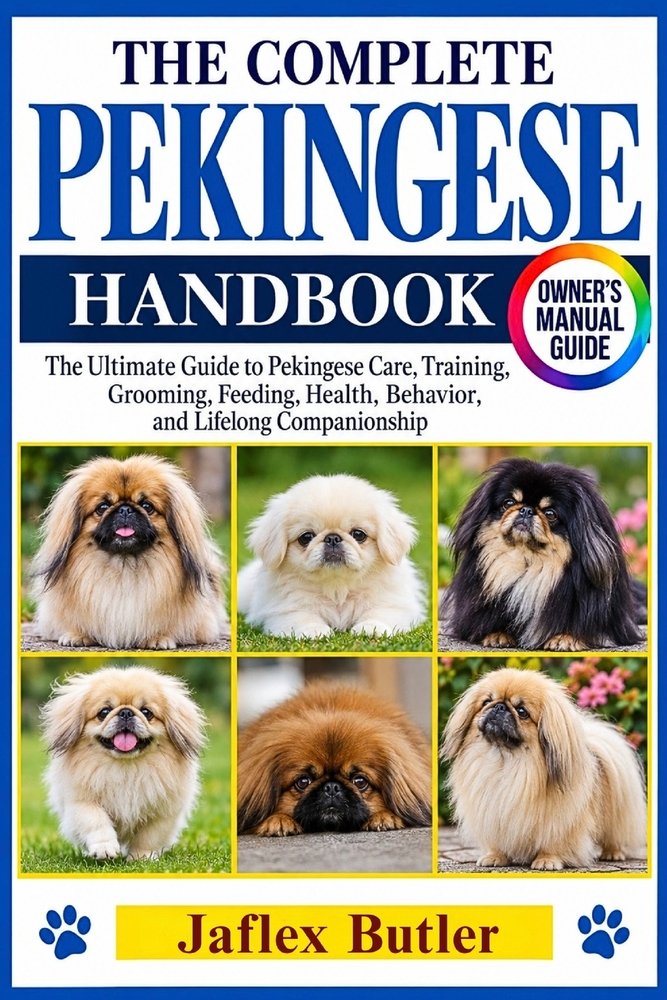 The Complete Pekingese Handbook: The Ultimate Guide to Pekingese Care, Training, Grooming, Feeding, Health, Behavior, and Lifelong Companionship cover