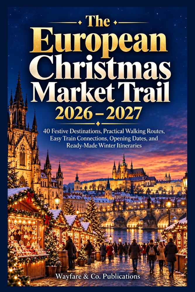 The European Christmas Market Trail 2026-2027: 40 Festive Destinations, Practical Walking Routes, Rail Connections, Opening Dates, and Ready-Made Wint cover