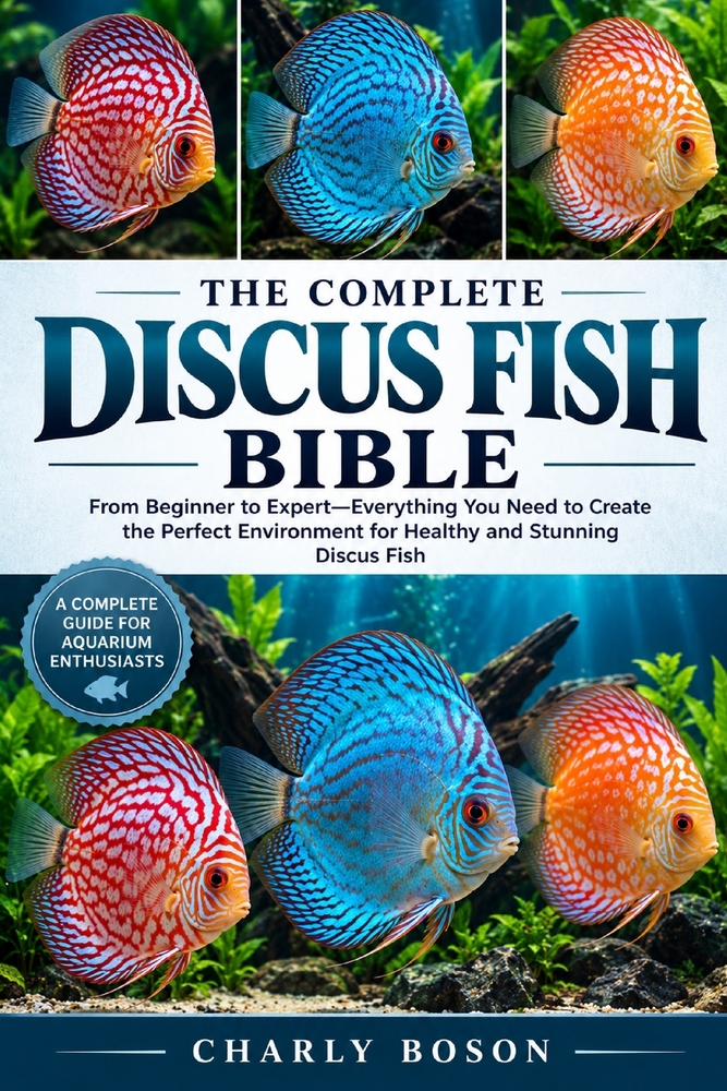 The Complete Discus Fish Bible: From Beginner to Expert-Everything You Need to Create the Perfect Environment for Healthy and Stunning Discus Fish cover