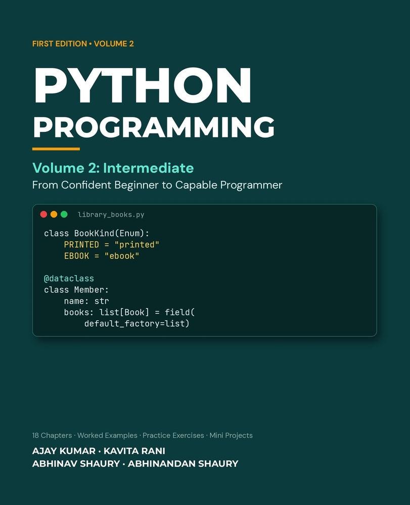 Python Programming: Volume 1: Foundations - From Zero to Confident Beginner cover