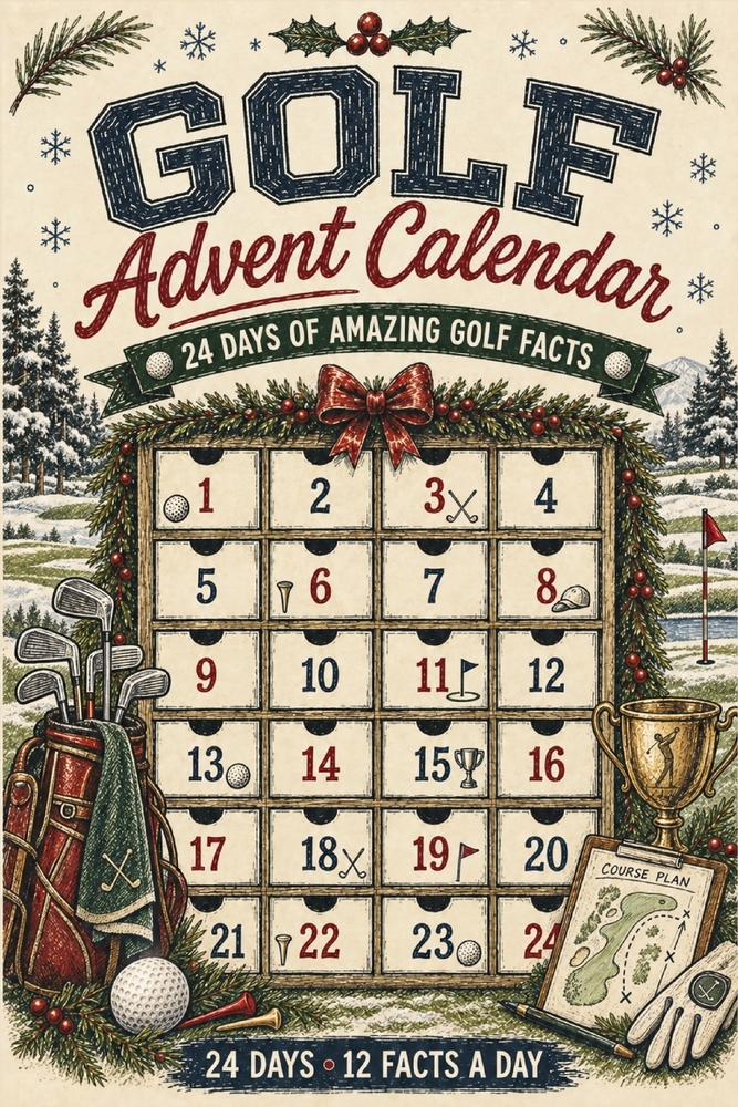 Golf Advent Calendar: 24 Days of Amazing Facts 12 Facts a day cover