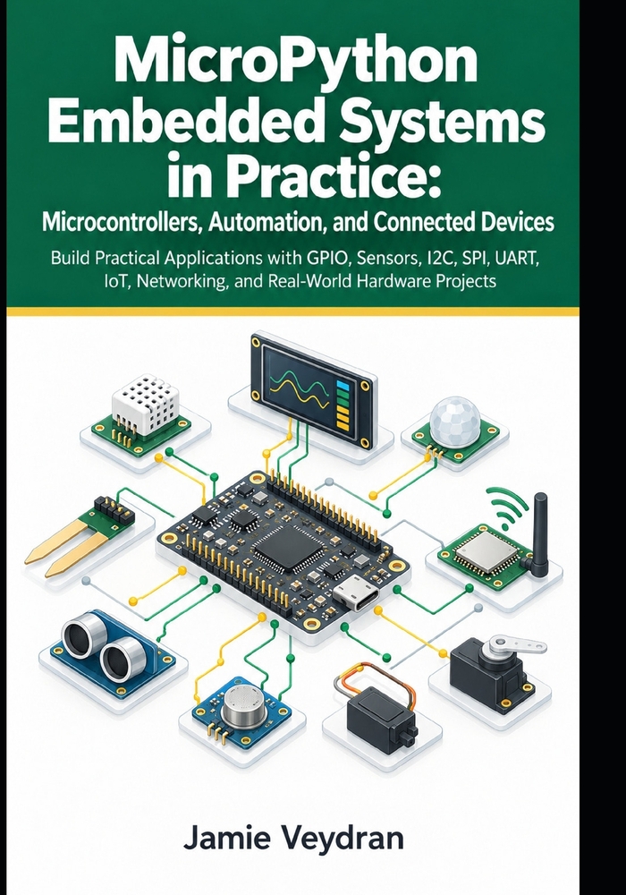 MicroPython Embedded Systems in Practice: Microcontrollers, Automation, and Connected Devices: Build Practical Applications with GPIO, Sensors, I2C, S cover