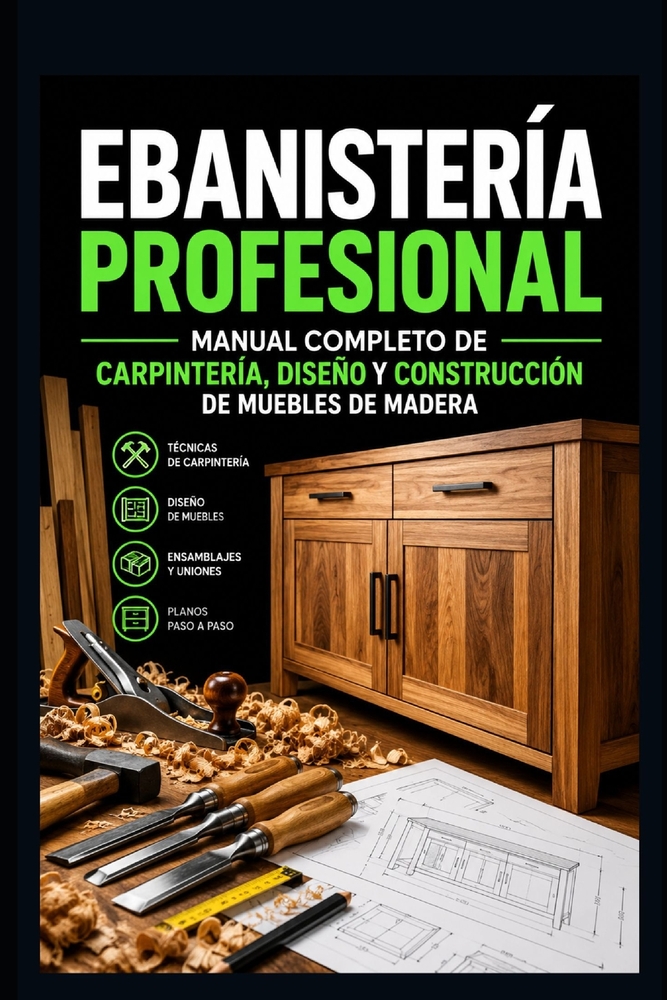 Ebanistería Profesional: Manual Completo de Carpintería, Diseño Y Construcción de Muebles de Madera cover
