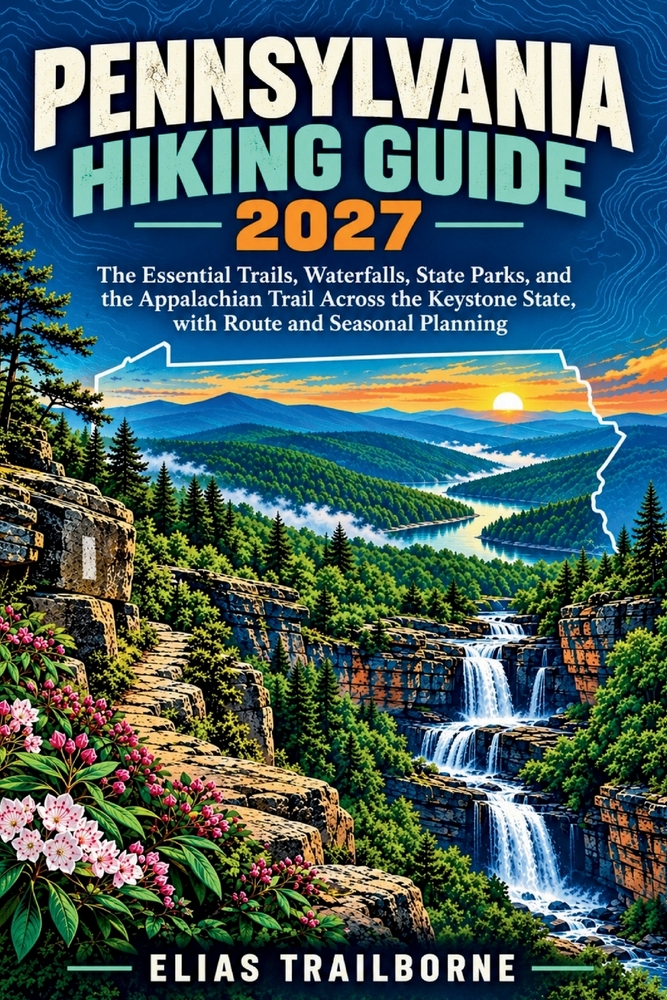 Pennsylvania Hiking Guide 2027: The Essential Trails, Waterfalls, State Parks, and the Appalachian Trail Across the Keystone State, with Route and Sea cover
