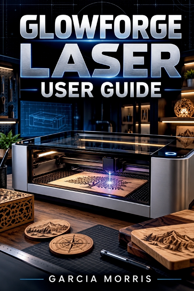 Glowforge Laser User Guide: A Practical Handbook for Safe Setup, Material Selection, Accurate Cutting Scoring and Engraving, Consistent Project Result cover