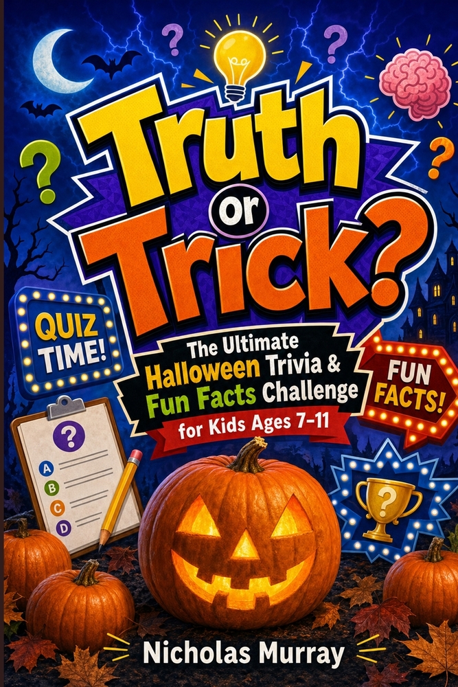 Truth or Trick?: The Ultimate Halloween Trivia & Fun Facts Challenge for Kids Ages 7-11 cover