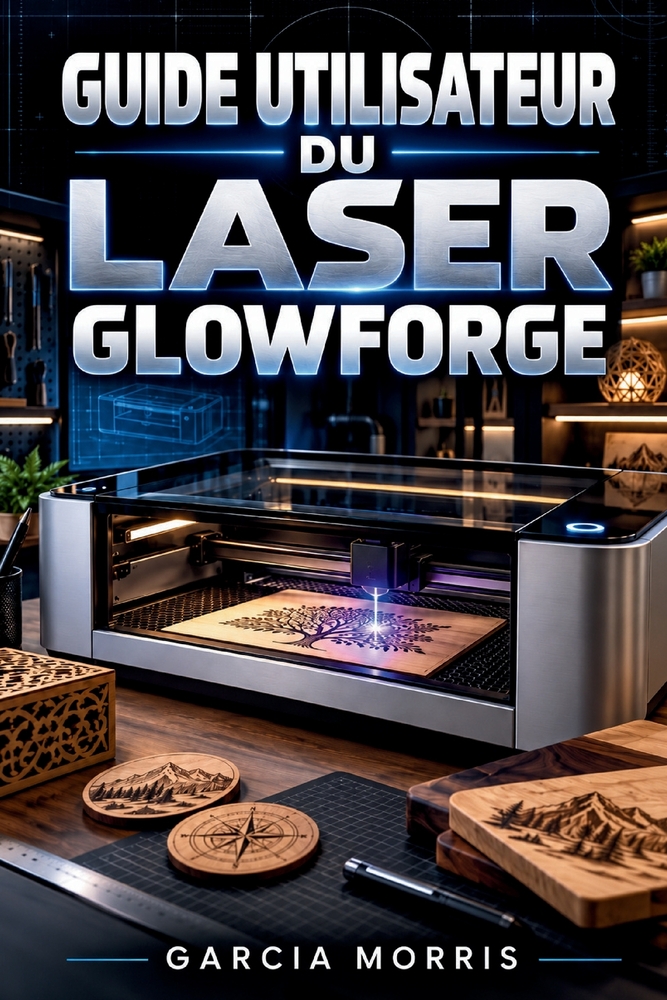 Guide Utilisateur Du Laser Glowforge: Un manuel pratique pour une installation sûre, le choix des matériaux, une incision et une gravure de découpe pr cover