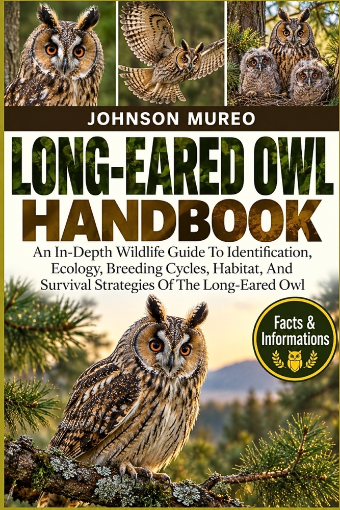 Long-Eared Owl Handbook: An In-Depth Wildlife Guide To Identification, Ecology, Breeding Cycles, Habitat, And Survival Strategies Of The Long-Eared Ow cover