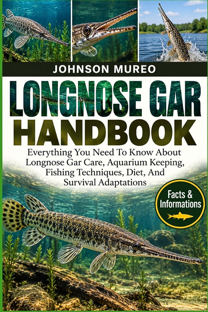 Longnose Gar Handbook: Everything You Need To Know About Longnose Gar Care, Aquarium Keeping, Fishing Techniques, Diet, And Survival Adaptations cover