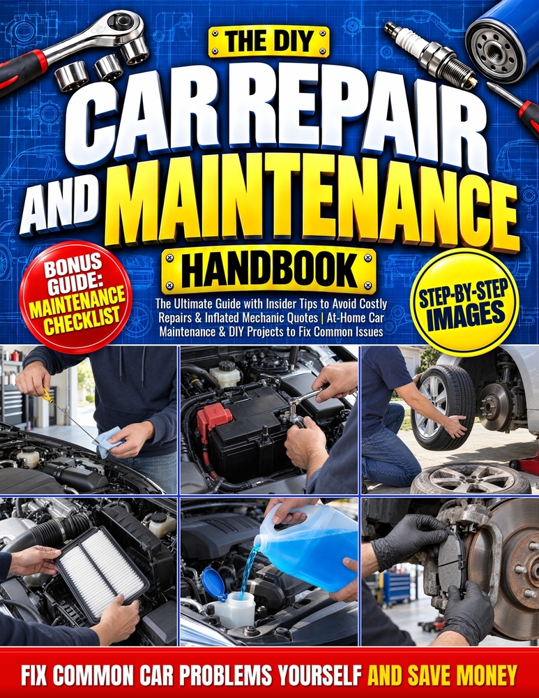 The DIY Car Repair and Maintenance Handbook: The Ultimate Guide with Insider Tips to Avoid Costly Repairs & Inflated Mechanic Quotes At-Home Car Maint cover