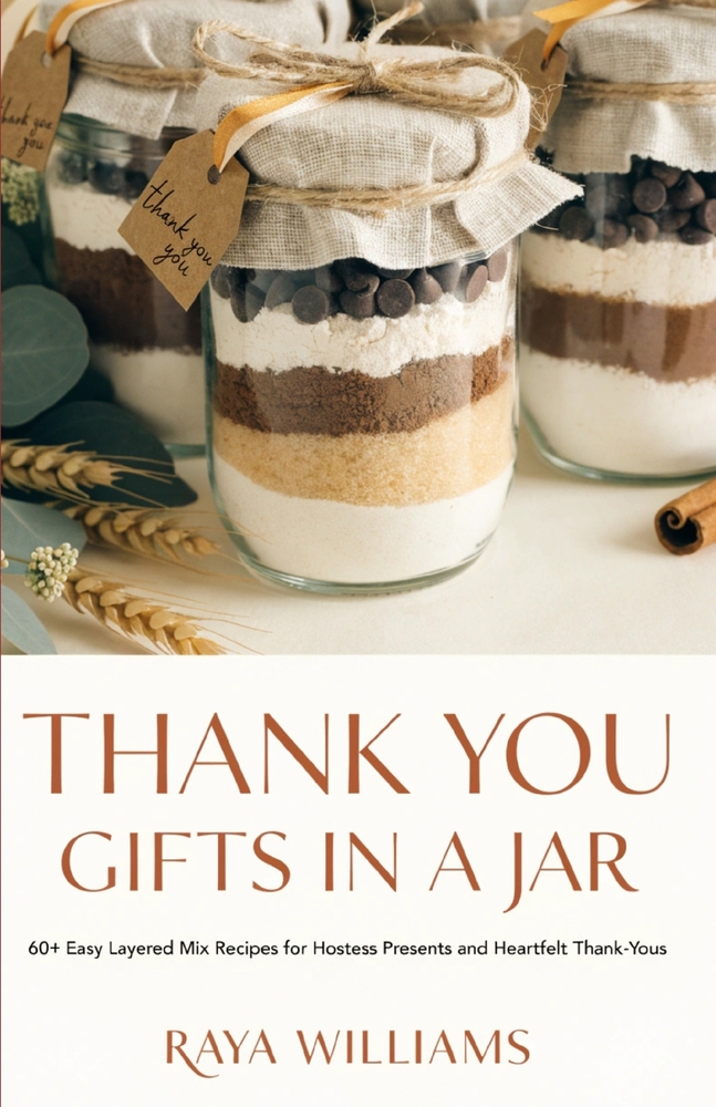 Thank You Gifts in a Jar: 60+ Easy Layered Mix Recipes for Hostess Presents and Heartfelt Thank-Yous to Make, Fill, and Give - Cookies, Cocoa, Snacks, cover
