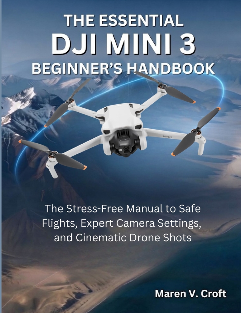 Dji Mini 3 Beginner's Handbook: The Stress-Free Manual to Safe Flights, Expert Camera Settings, and Cinematic Drone Shots cover