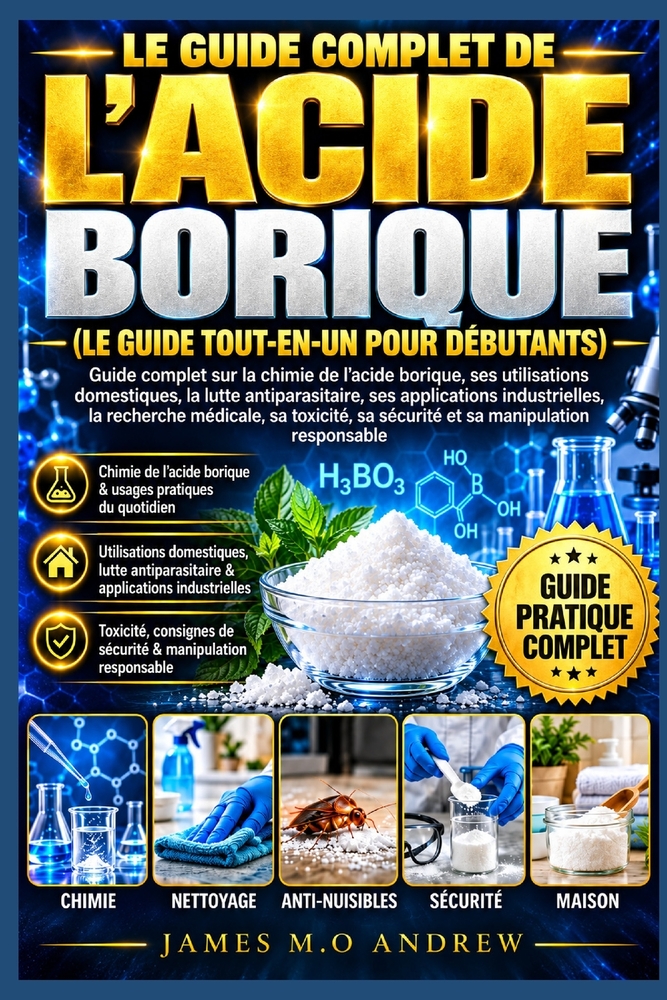 Le Manuel Complet de l'Acide Borique (Le Guide Tout-En-Un Pour Débutants): Guide complet sur la chimie de l'acide borique, ses utilisations domestique cover
