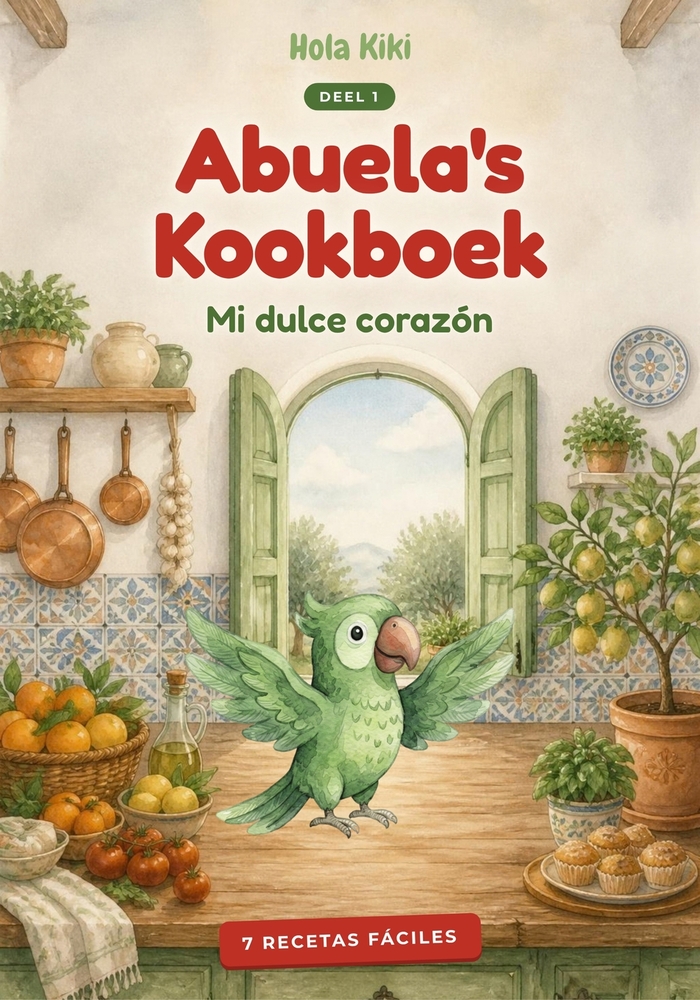 Abuela's Kookboek: Mi dulce corazón - 7 makkelijke Spaanse recepten om samen te koken met je kinderen of kleinkinderen cover