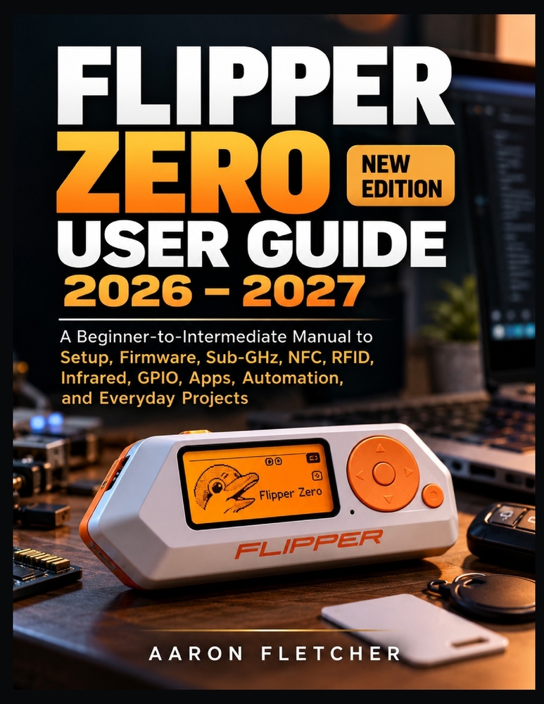 Flipper Zero User Guide 2026 2027: A Beginner-to-Intermediate manual to Setup, Firmware, Sub-GHz, NFC, RFID, Infrared, GPIO, Apps, Automation, and Eve cover