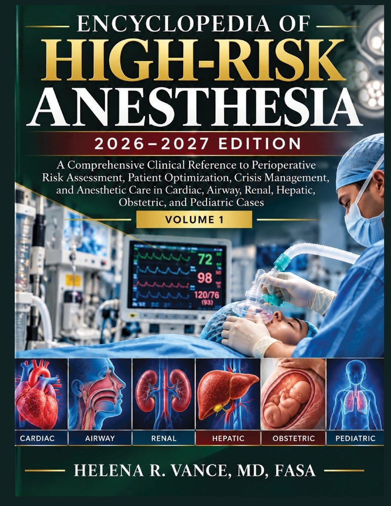 Encyclopedia of High-Risk Anesthesia 2026-2027 Edition: A Comprehensive Clinical Reference to Perioperative Risk Assessment, Patient Optimization, Cri cover