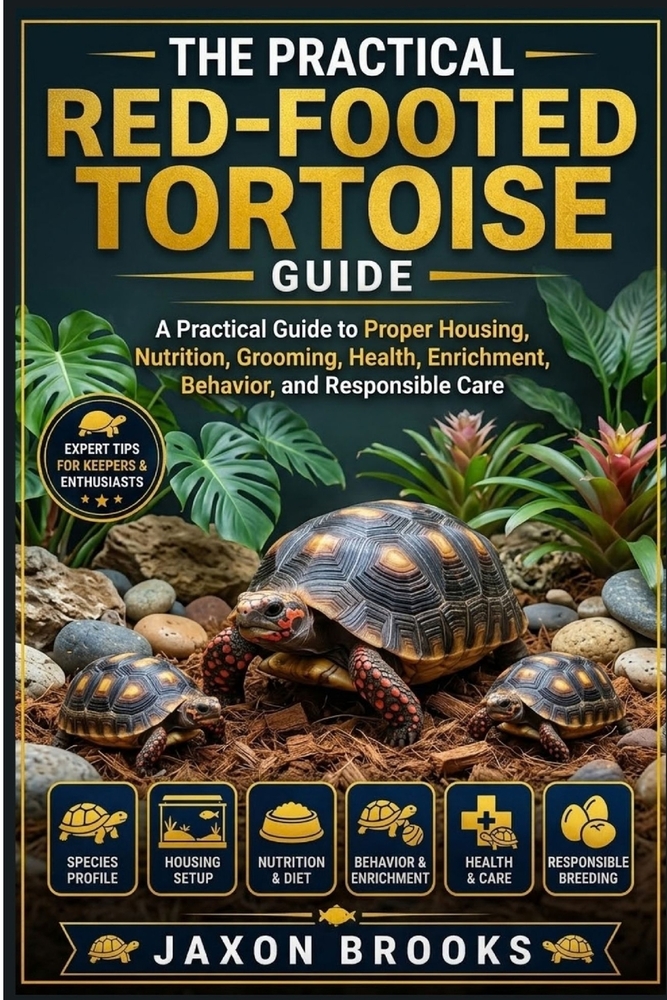 The Practical Red-Footed Tortoise Guide: A Practical Guide to Proper Housing, Nutrition, Grooming, Health, Enrichment, Behavior, and Responsible Care cover