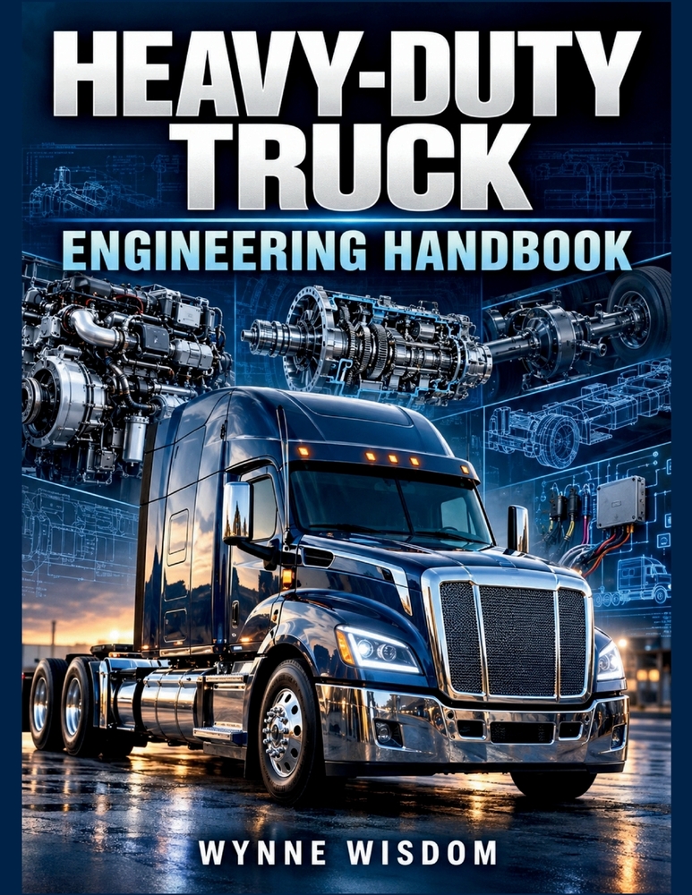 Heavy-Duty Truck Engineering Handbook: A Practical Guide to Diesel Engines, Drivetrain Systems, Brakes, Suspension, Electrical Systems, Maintenance, a cover